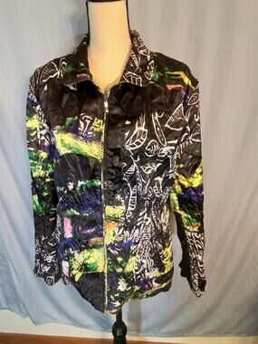 UBU green / black reversible jacket